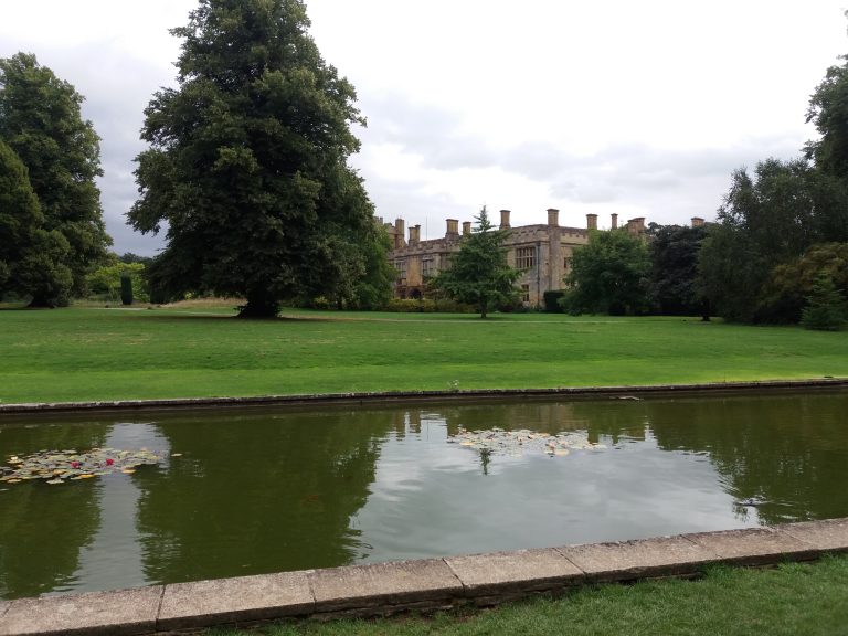 Pond and Sudeley Castle in background