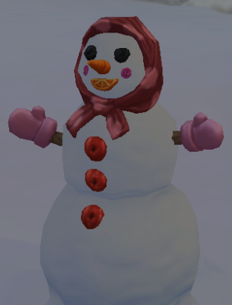 The first snowpal my sims built